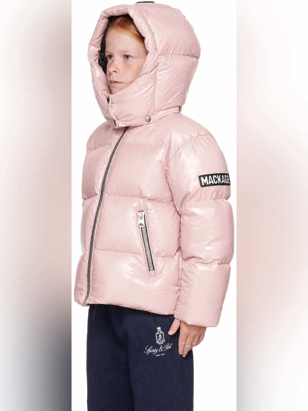 Mackage Kids Jesse Down Jacket in Light Pink